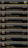 THEME FOR GO SMS BLACK GOLD screenshot 2