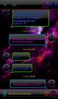 THEME GO SMS DARK SPACE COLORS poster