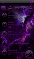 THEME GO SMS DARK SPACE PURPLE screenshot 2