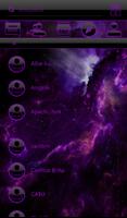 THEME GO SMS DARK SPACE PURPLE screenshot 3