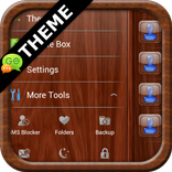 Mahogany Wood GO SMS Theme