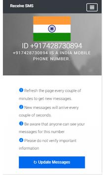Receive SMS online 截图 2