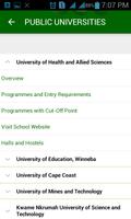 Ghana Universities 스크린샷 1