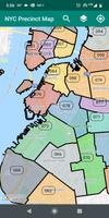 NYC Precinct Map poster