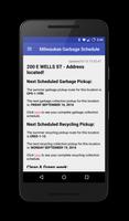 Milwaukee Garbage Schedule الملصق
