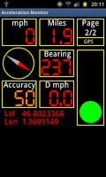 Acceleration Monitor capture d'écran 1