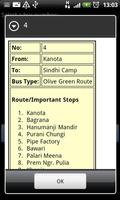 Jaipur Bus Info تصوير الشاشة 2