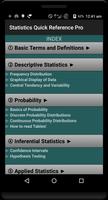 Statistics Quick Reference Pro Affiche