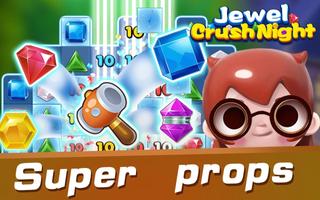 Jewel Crush Night-Match 3 Puzzle capture d'écran 2