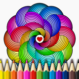 Mandalas coloring pages أيقونة