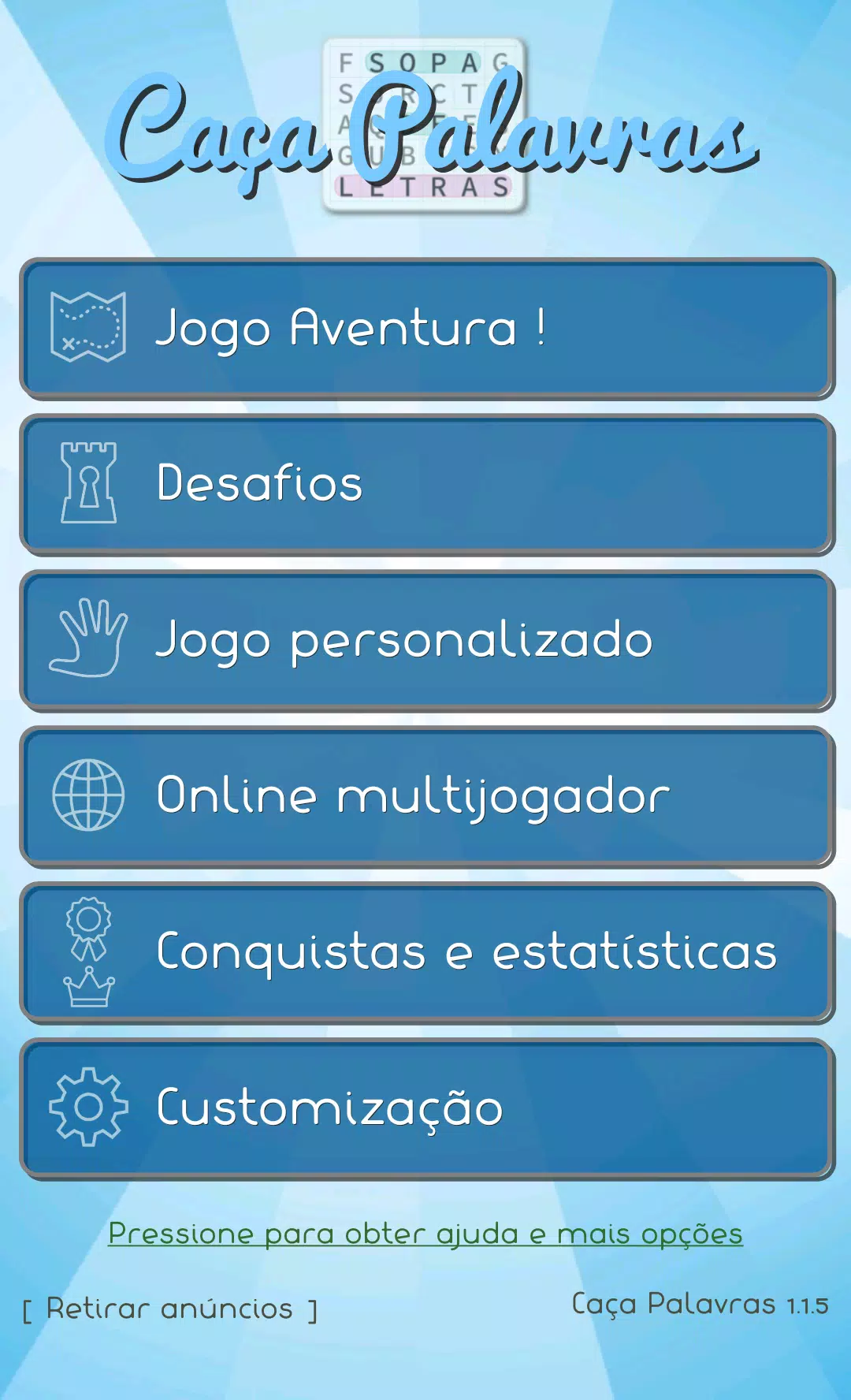 Baixar a última versão do Caça Palavras em português para Android grátis em  Português no CCM - CCM