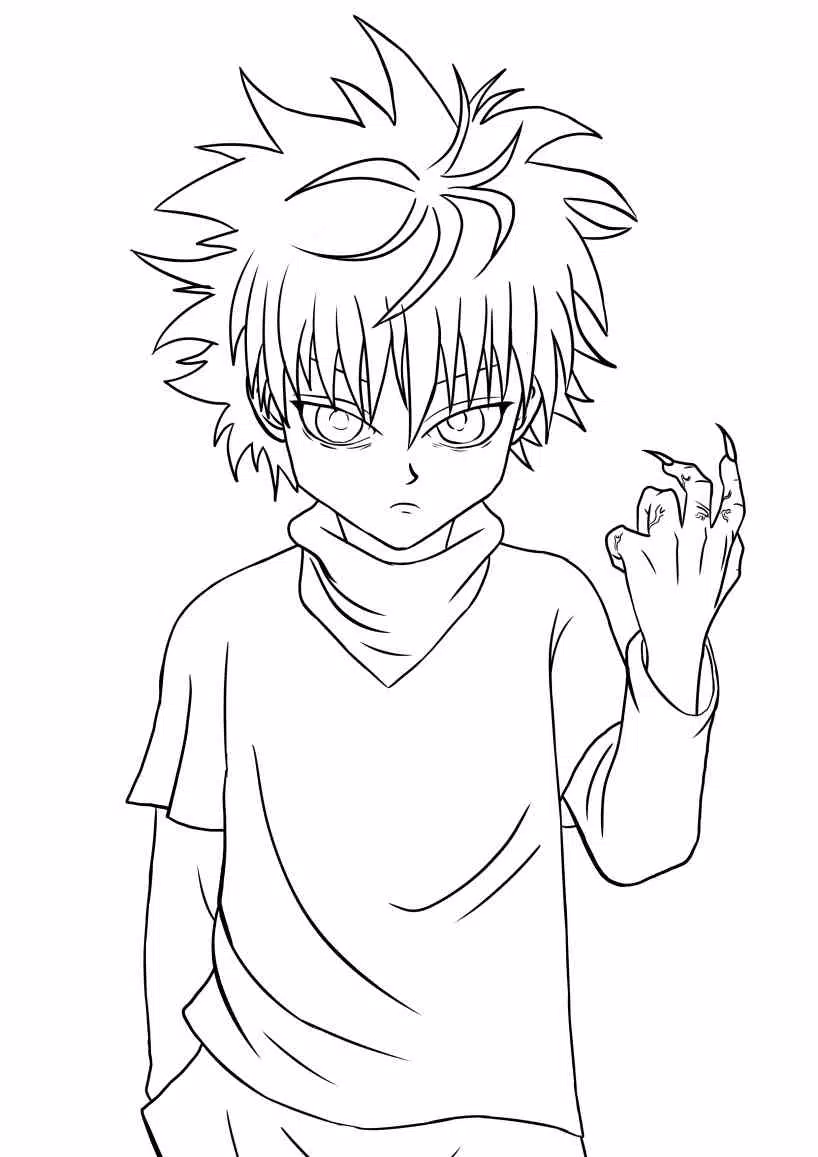 Draw you a hand drawing of anime characters specially hunter x