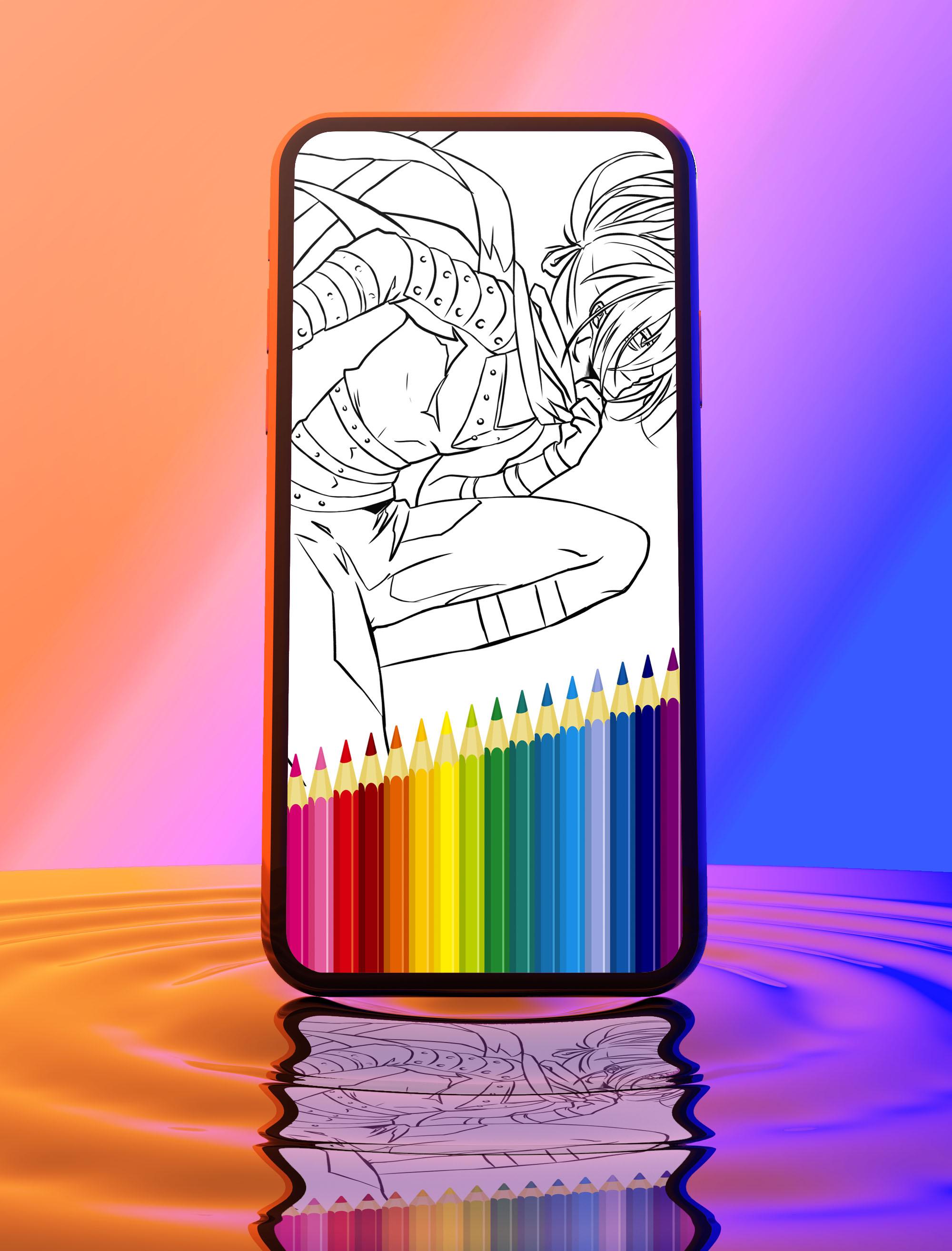 Livro para Colorir de Anime 1