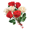 Flowers and roses stickers - stickers of love