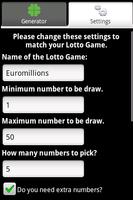 Générateur Lotto Universal Plu capture d'écran 2