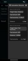 Fuel economy Calculator capture d'écran 2