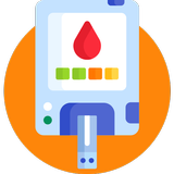 Blood Sugar & Diabetes Tracker أيقونة