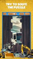 Construction Truck Puzzle Game ポスター