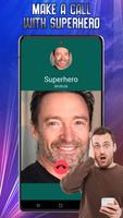 Superheroes Video Call Prank syot layar 3