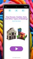 점토 또는 플라스틱으로 장난감 집 및 성 만들기 스크린샷 1