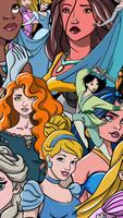 Drawing cute fairy princesses poster