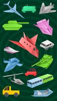 Kendaraan Origami mobil & tank poster