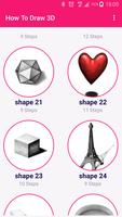How To Draw 3D : Easy Step By Step Affiche