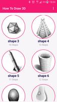 How To Draw 3D : Easy Step By Step capture d'écran 1
