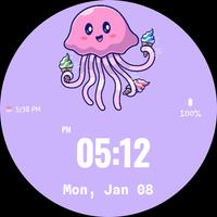 Jellyfish Watch Face 海报
