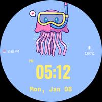 Jellyfish Watch Face 截图 1