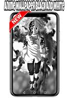 anime wallpaper black and white اسکرین شاٹ 3