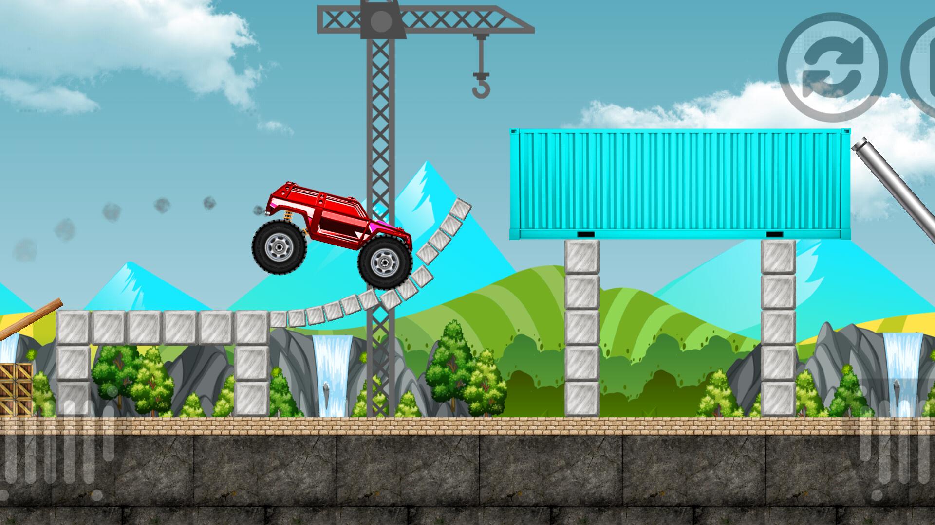 Monster Truck Rush The Road And End The Level For Android Apk Download - showing off the new monster truck roblox vehicle