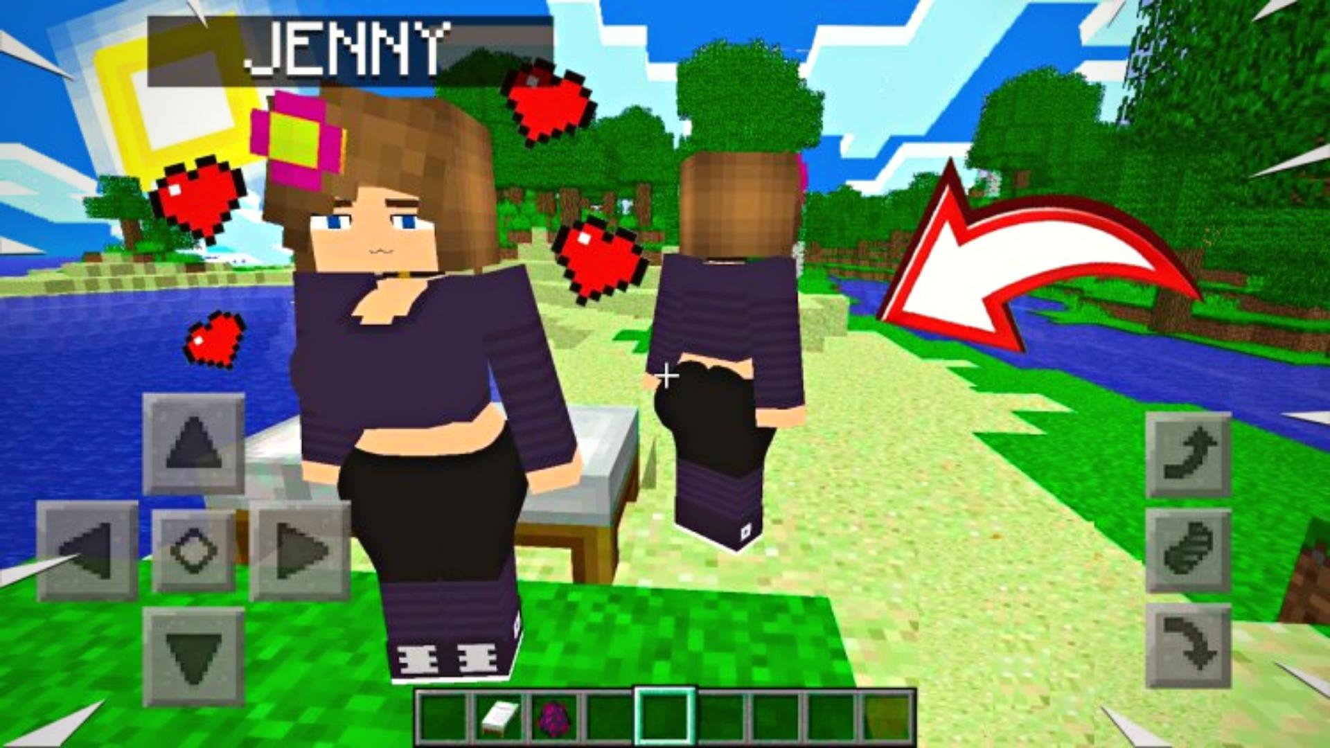 Jenny mod for minecraft mods. Дженни майнкрафт. Мод на Дженни в майнкрафт пе. Команды на Дженни в майнкрафт на андроид. Мод на девушку в майнкрафт Дженни.