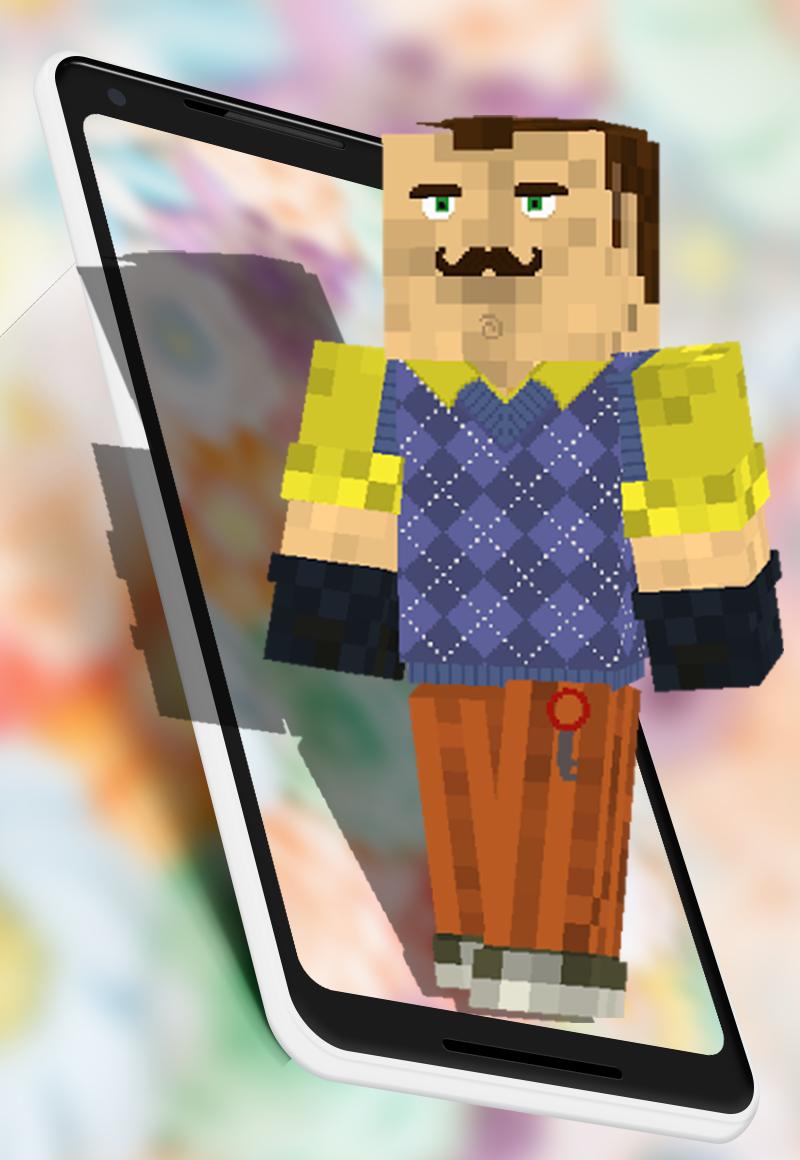 Скин neighbour. Скин телевизора головного. Secret Neighbor Skin Minecraft.