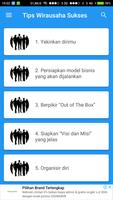 Tips Wirausaha Sukses โปสเตอร์