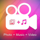 Photo + Music = Video أيقونة