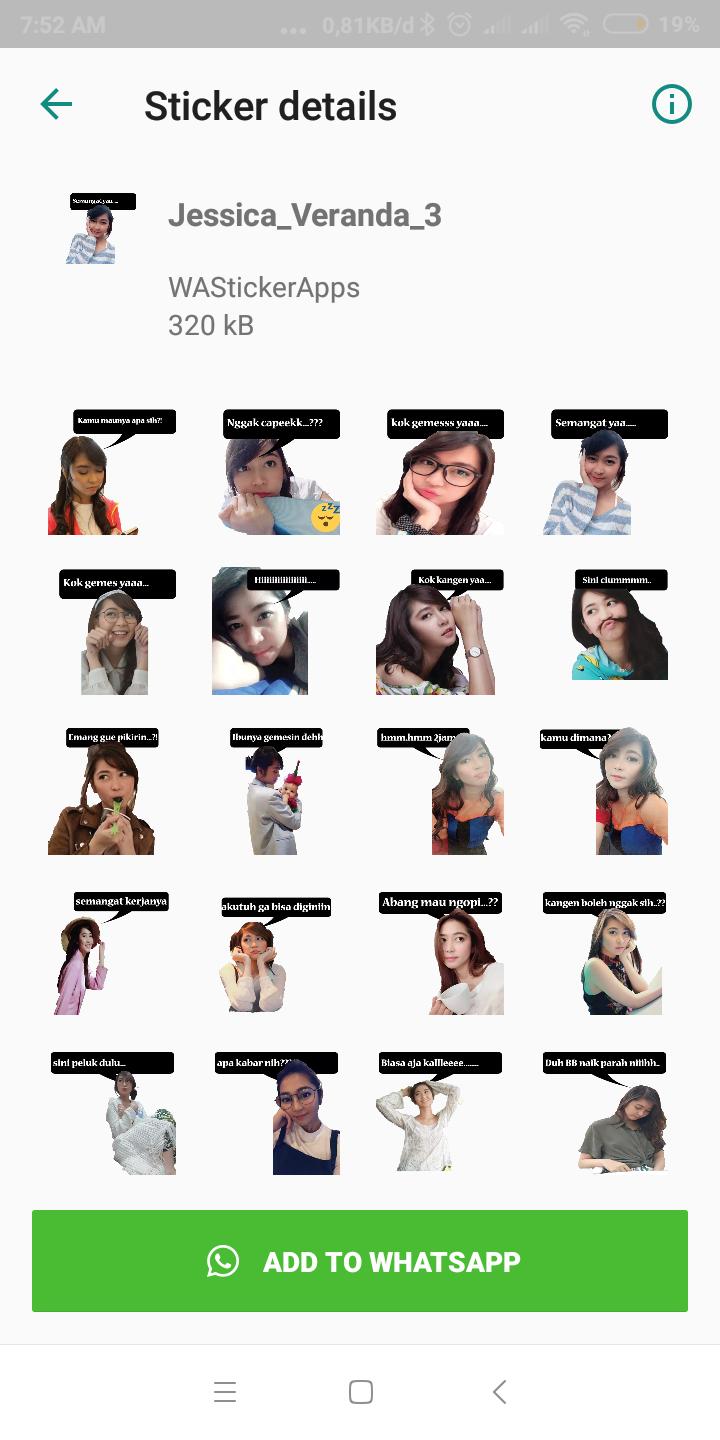 Stiker Jkt48 Jessica Veranda Wastickerapp For Android Apk