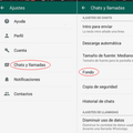 como cambiar fondo de whataps