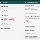 como cambiar fondo de whataps Zeichen