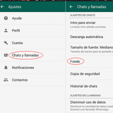 como cambiar fondo de whataps Zeichen