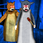 Scary Granny cat : horror game icon