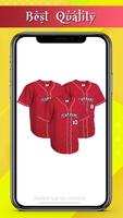 Baseball Jersey Team Design capture d'écran 2