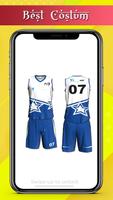 Basketball Jersey Team Design captura de pantalla 3