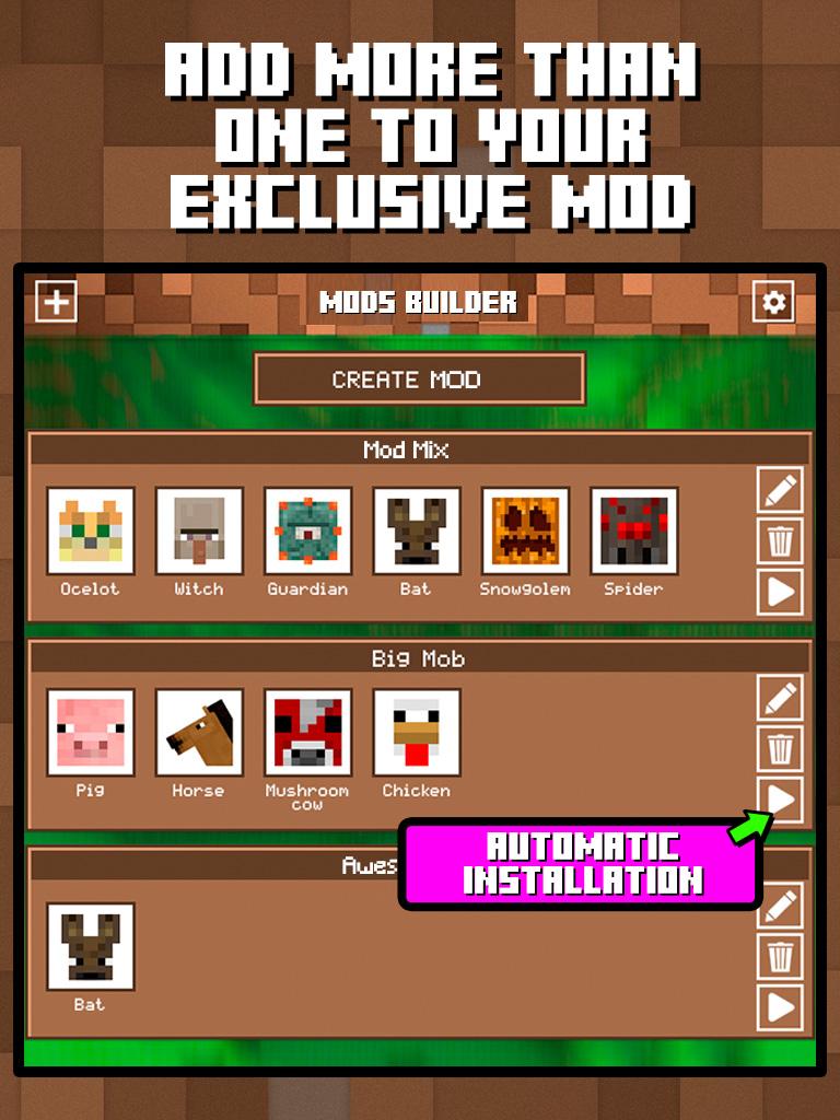 Mods Builder for Minecraft PE for Android - APK Download - 