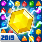 Crystal Jewel Games With Levels & Diamond Star icône