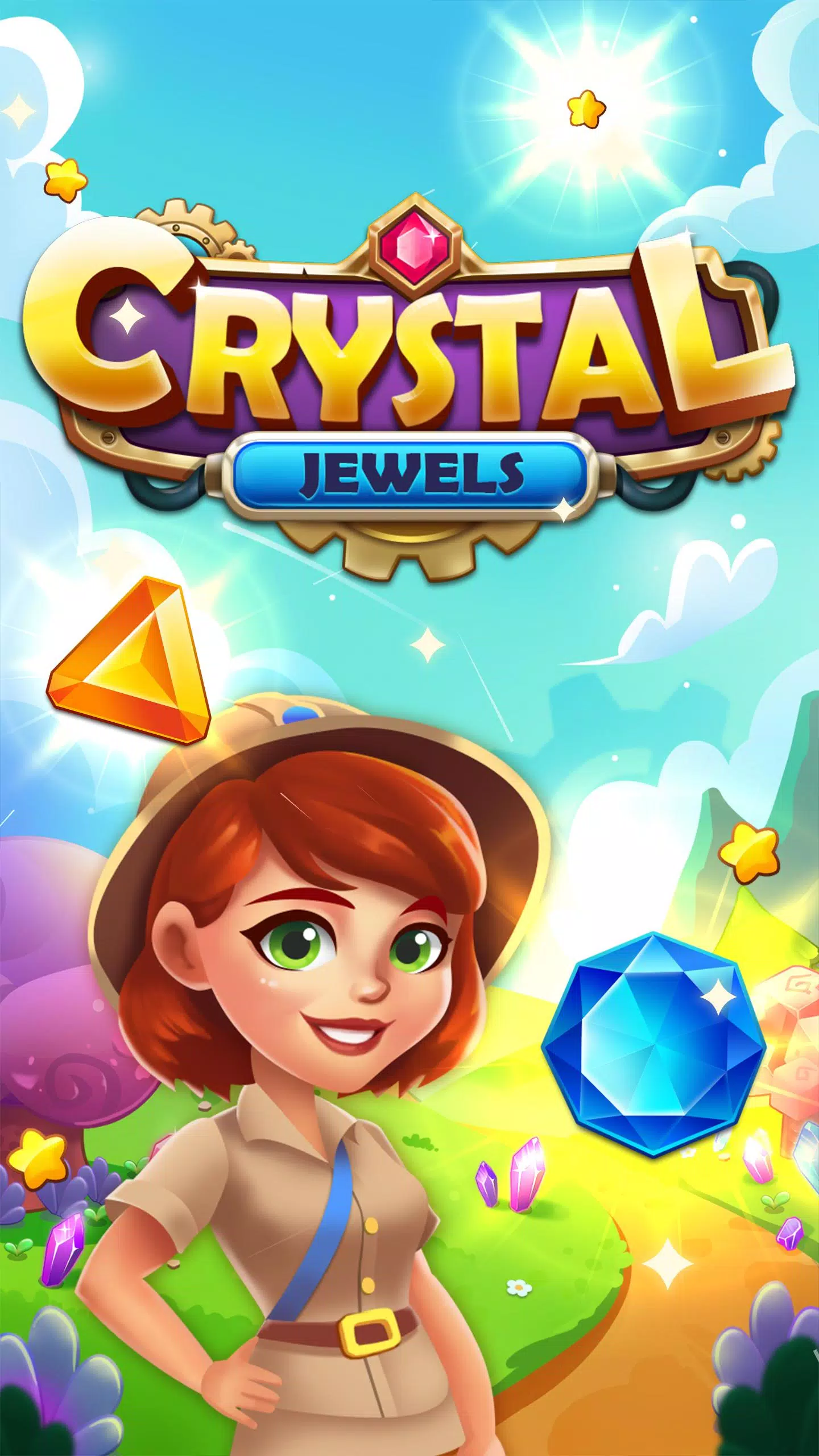 Crystal Jewel Games With Levels & Diamond Star APK للاندرويد تنزيل