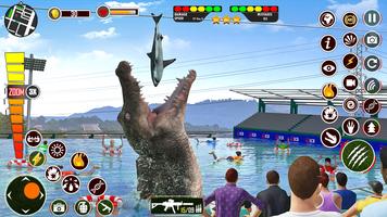 برنامه‌نما Hungry Animal Crocodile Games عکس از صفحه