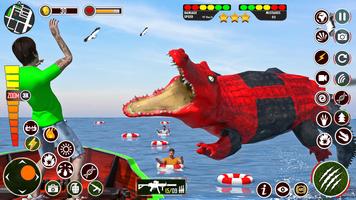Hungry Animal Crocodile Games Ekran Görüntüsü 2