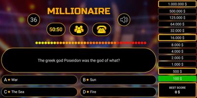 Millionaire free game 2019 quiz millionaire trivia imagem de tela 3