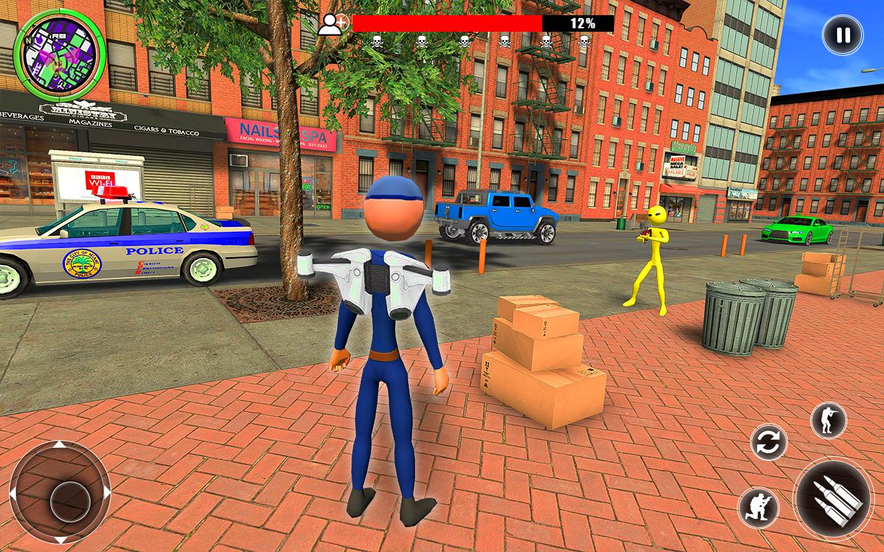 Police Stickman Hero-Jetpack Miami Crime Simulator APK für Android ...